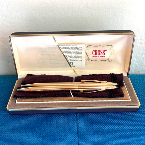 Cross vintage 14k gold filled pen and pencil set